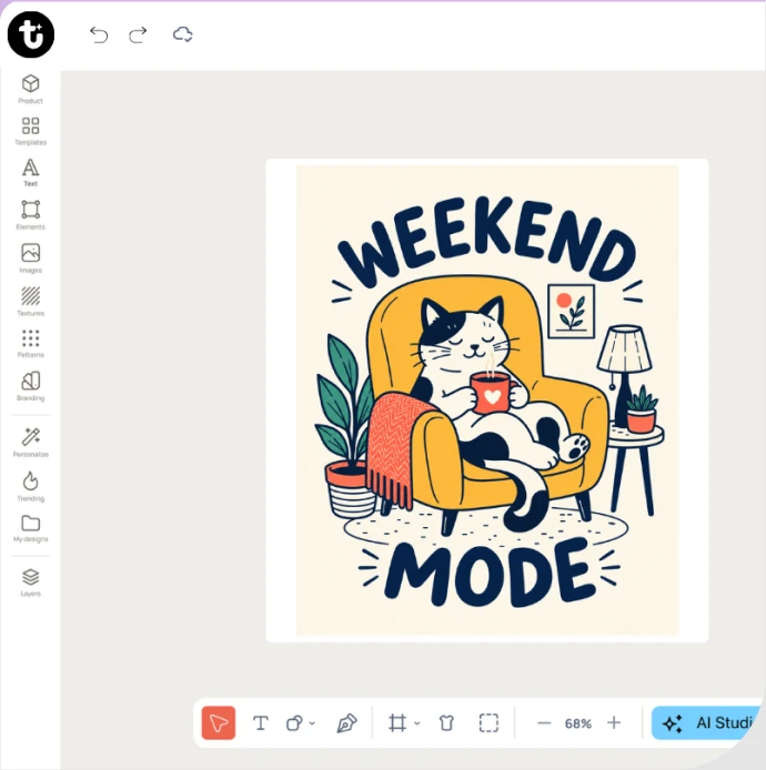 Upload or create art